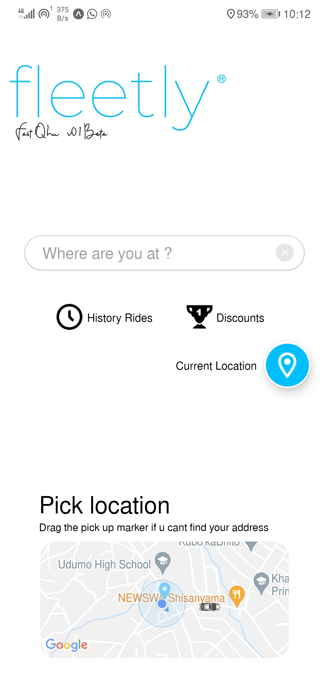 Fleetly application preview